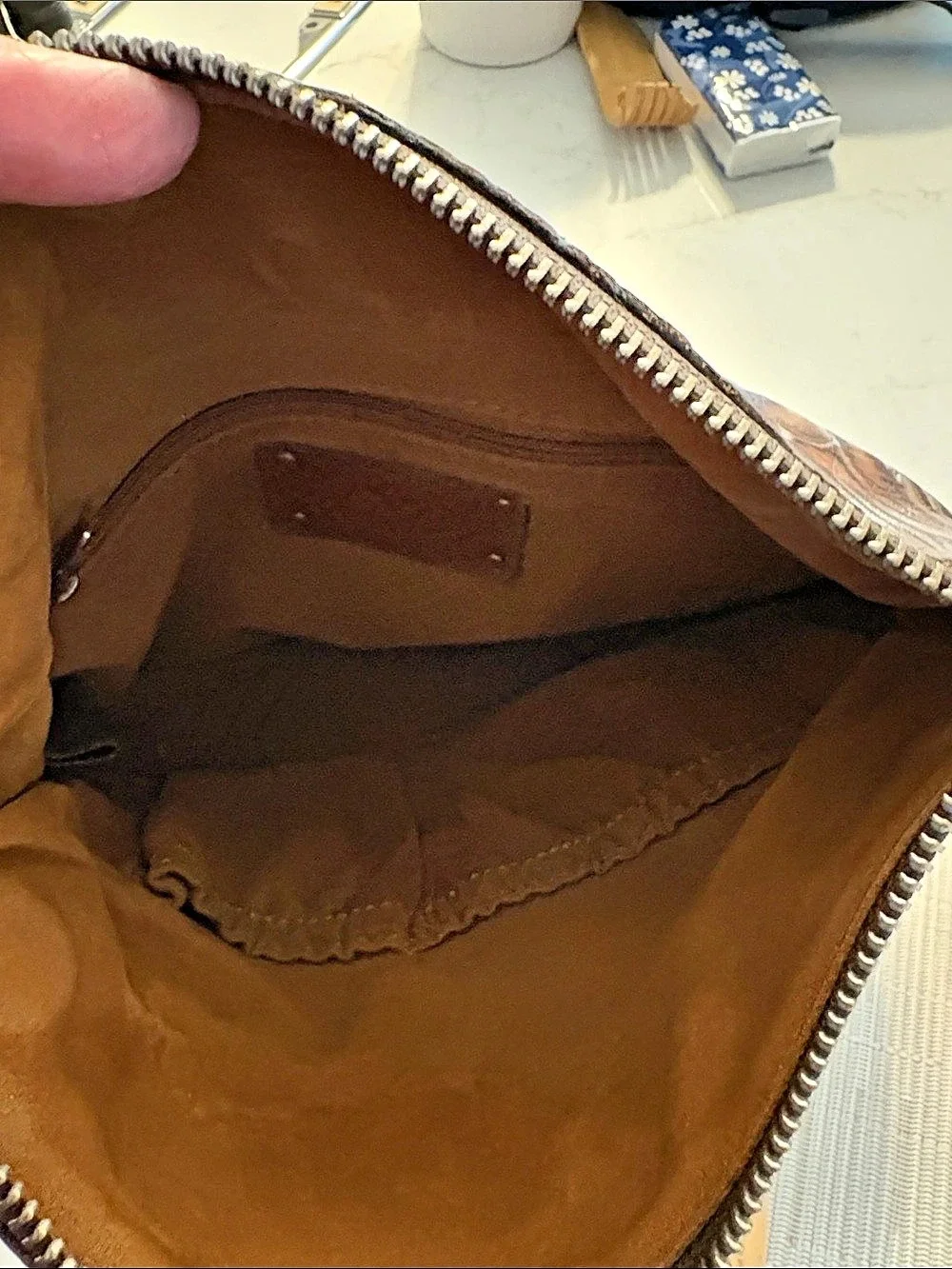 Patricia Nash Cassini Wristlet in Brown & Turquoise